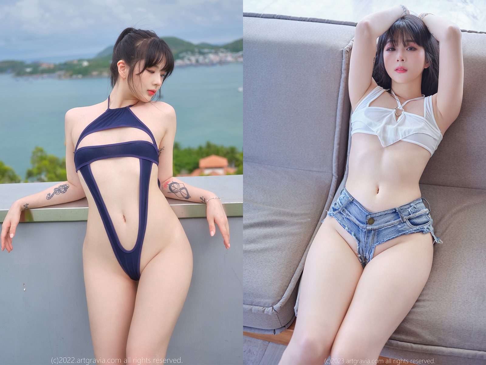 Jang Joo장주-韩系写真视图作品合集[44套] 韩系模特 预览3图